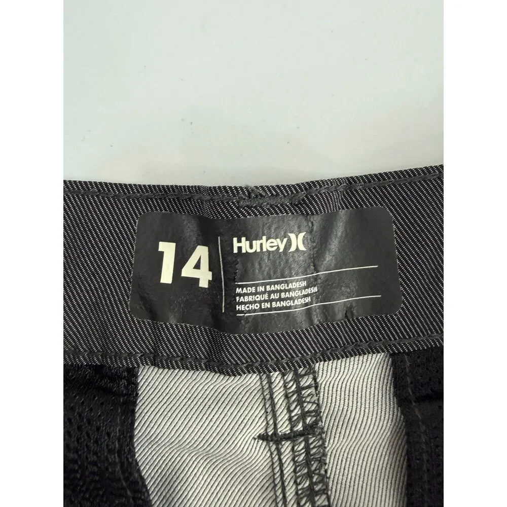 Hurley Boys Dark Gray Shorts Size 14